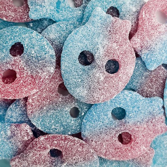 Bonbons Crâne Bubble Gum Acide – Goût bubble gum acidulé et texture gélifiée