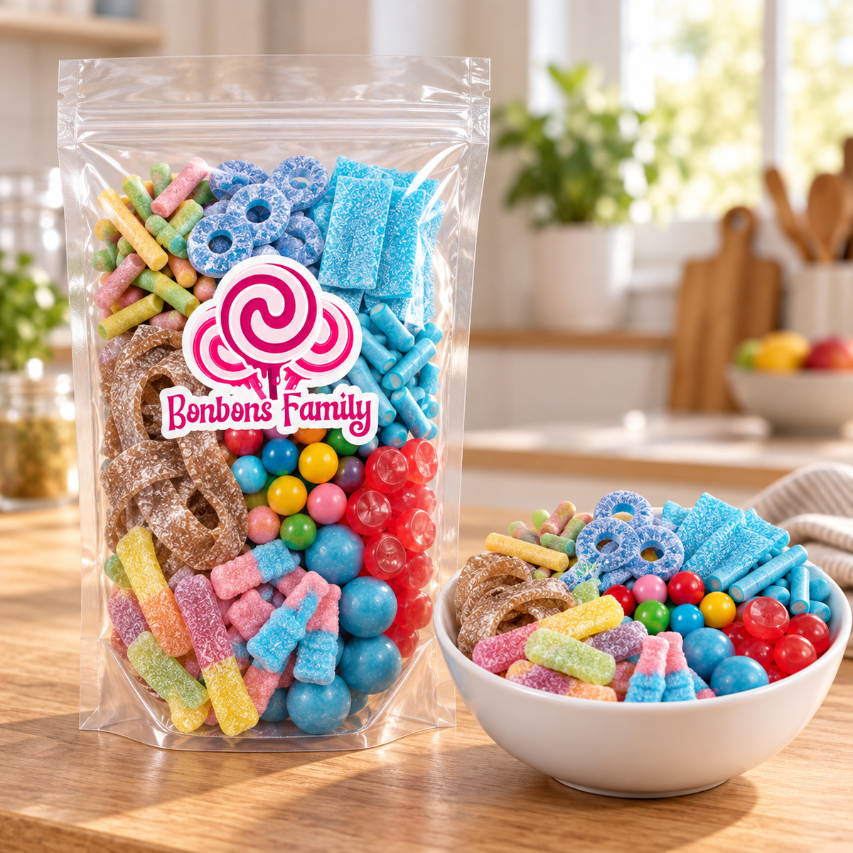 Pack Best-Sellers Bonbons Family – Assortiment lisse et acidulé