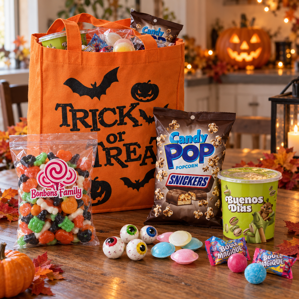Sac Surprise Halloween – 500 g de bonbons, snacks et gourmandises