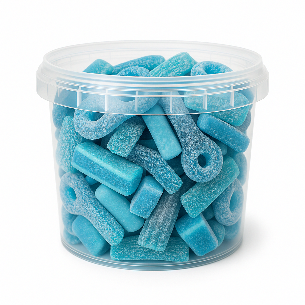 Seau de Bonbons Bleus 2,5 kg – Assortiment gourmand et acidulé