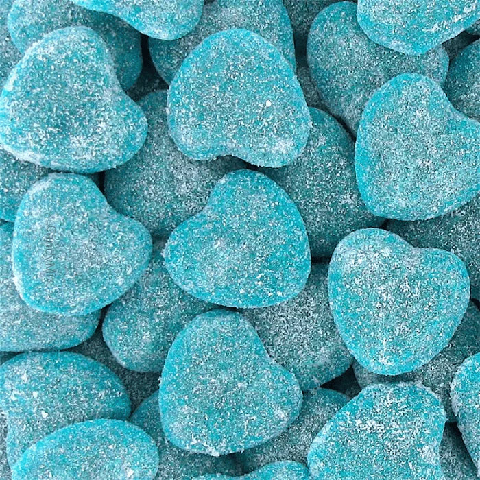 Cœur Bleu Sucré – Bonbon Fruité en Forme de Cœur