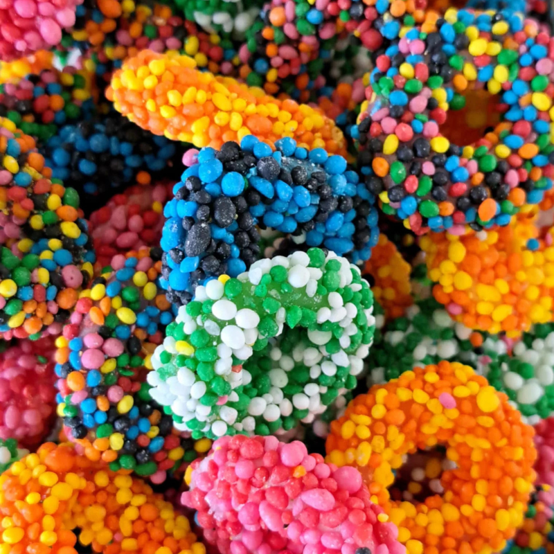 Anneaux Perlés – Bonbons Fruités & Légèrement Acidulés