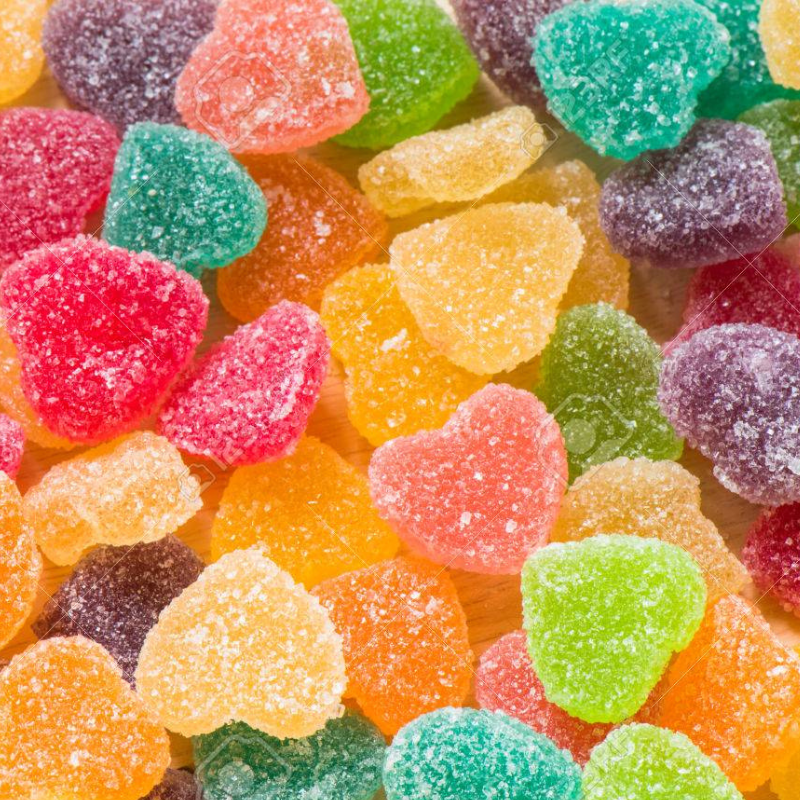 Bonbons Cœur Multicolor Acidulés – Saveurs Fruitées & Pétillantes