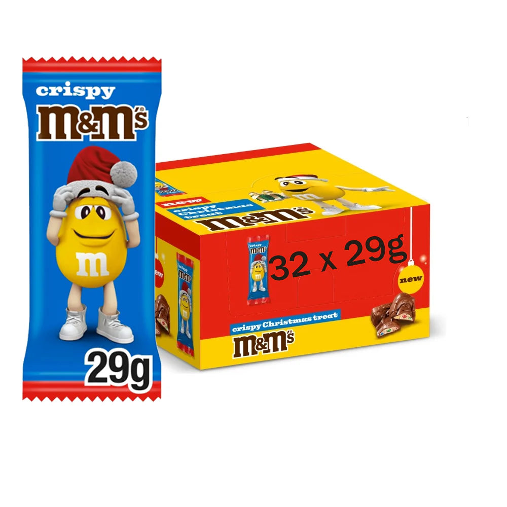 M&M’s Crispy Milk Chocolate Christmas Santa Treat – Chocolat de Noël festif