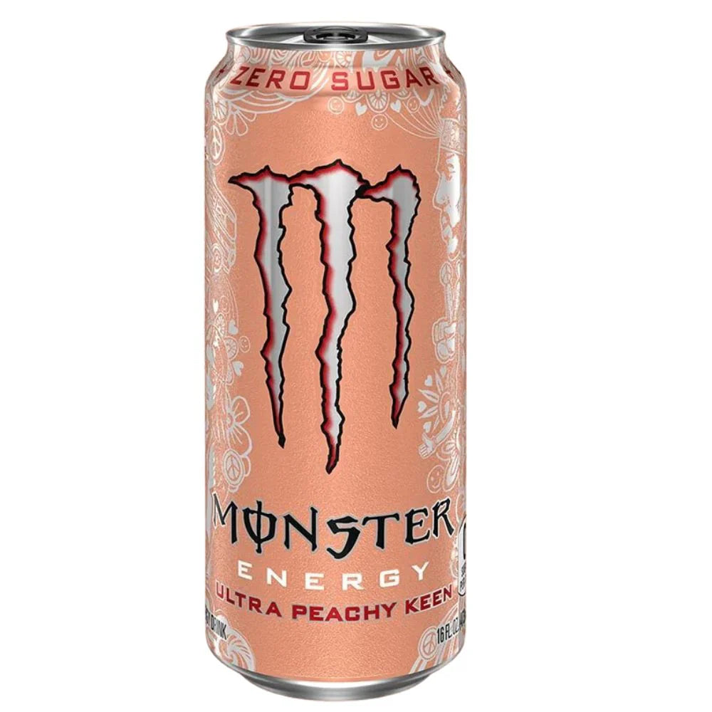 Monster Ultra Peachy Keen 500 ml – L’Énergie à la Pêche Sans Sucre !