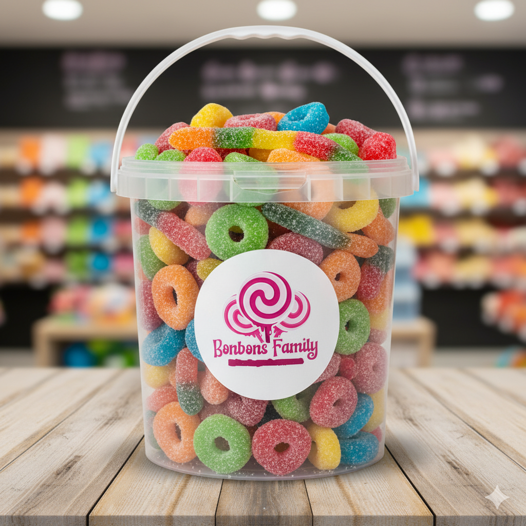 Seau de Bonbons Acidulés 3,5 kg – Format XXL pour vos événements