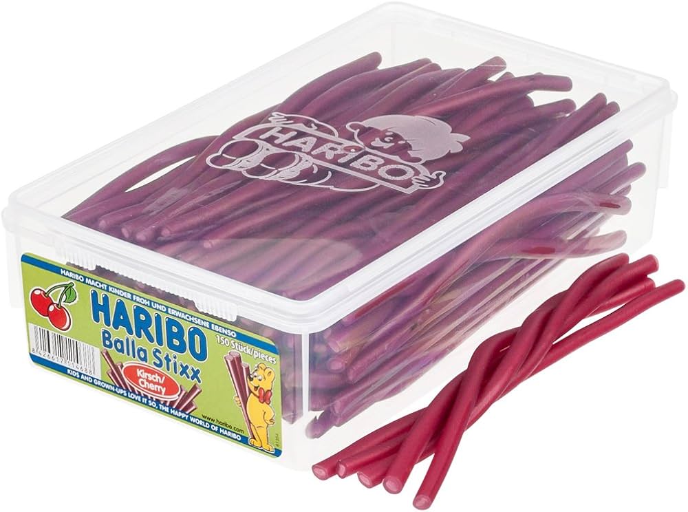 Haribo Balla Stixx Cerise x5 – Bonbons Fourrés Acidulés au Goût Intense