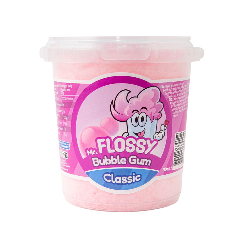 Mr Flossy Barbe à Papa Bubble Gum