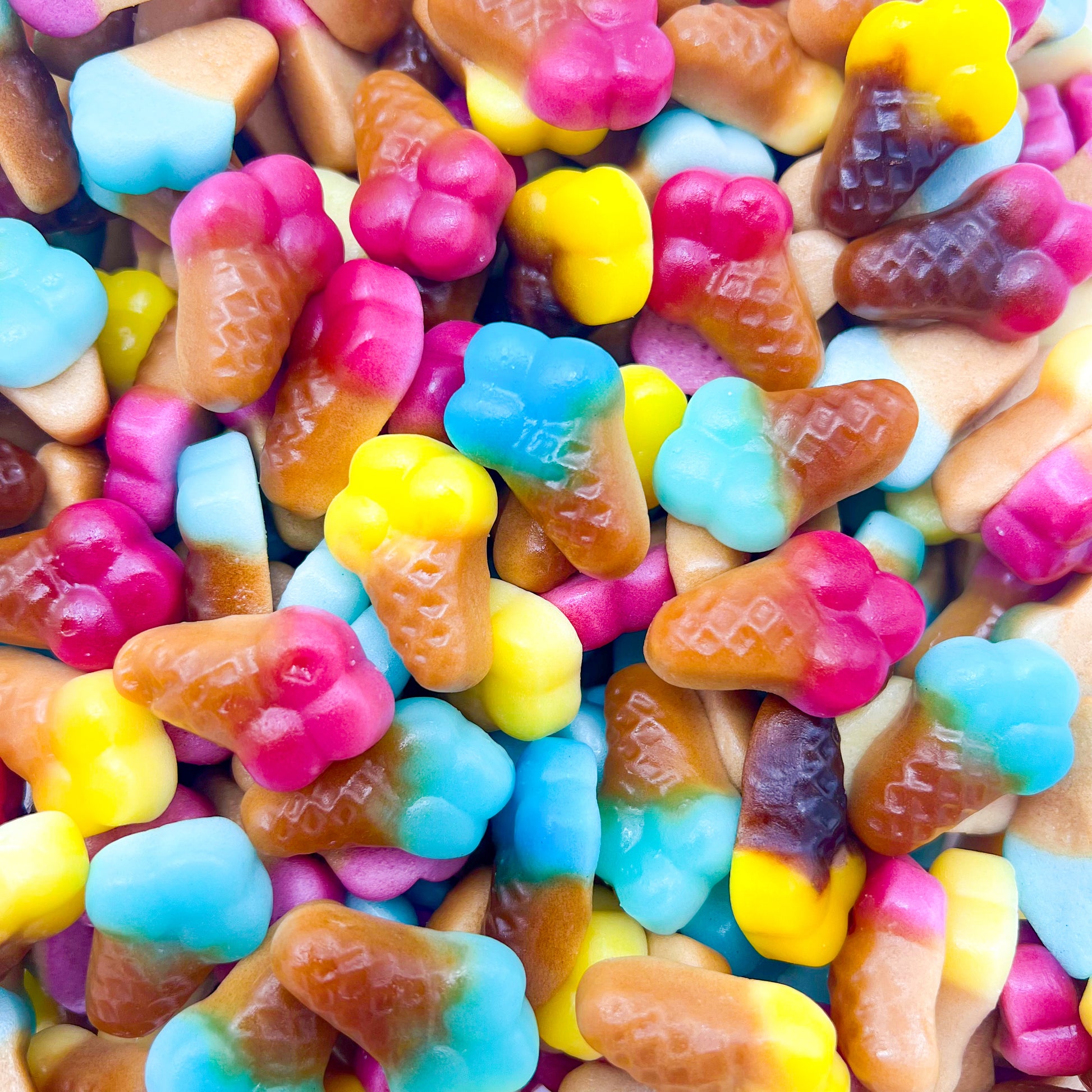 Cornets Glace Bonbons – Bonbons Fruités en Forme de Glace