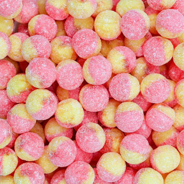 Boules Acidulées Pêche – Bonbons Fruités & Piquants