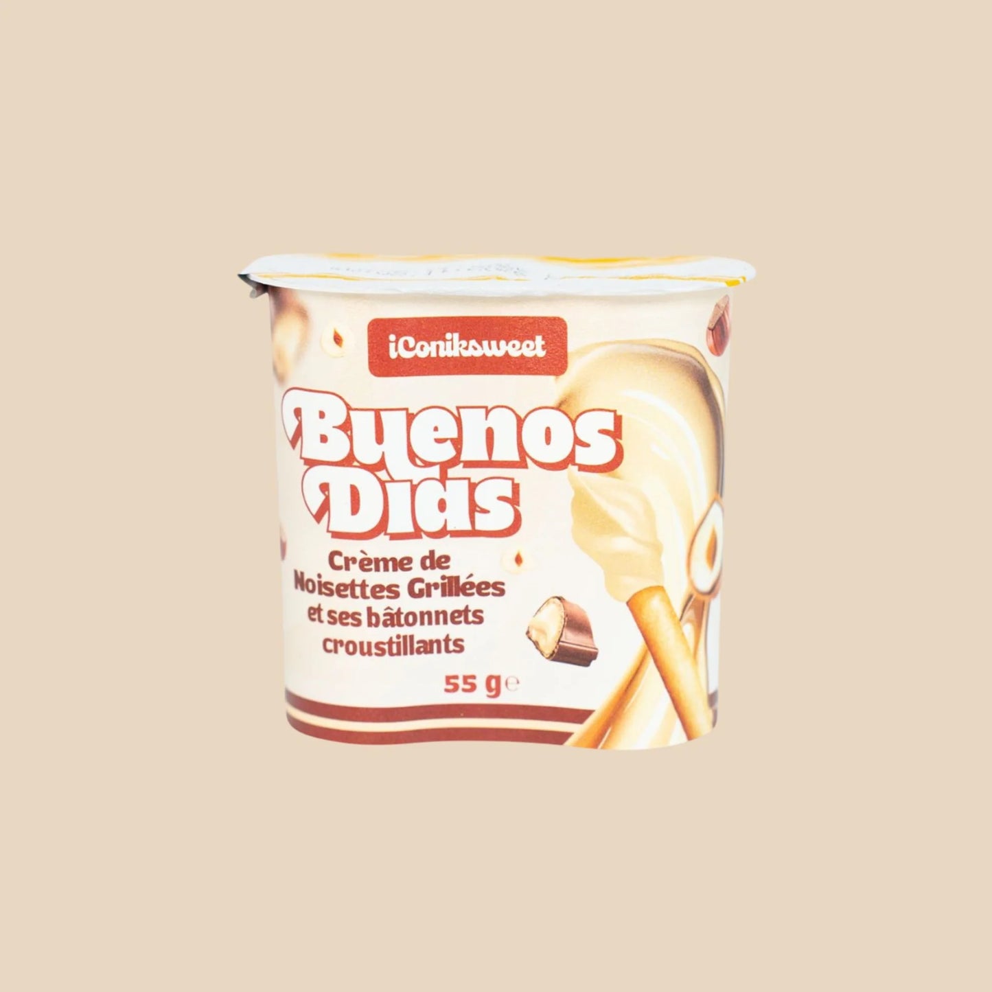 Buenos Dias – Crème de Noisette Grillée & Bâtonnets Croustillants