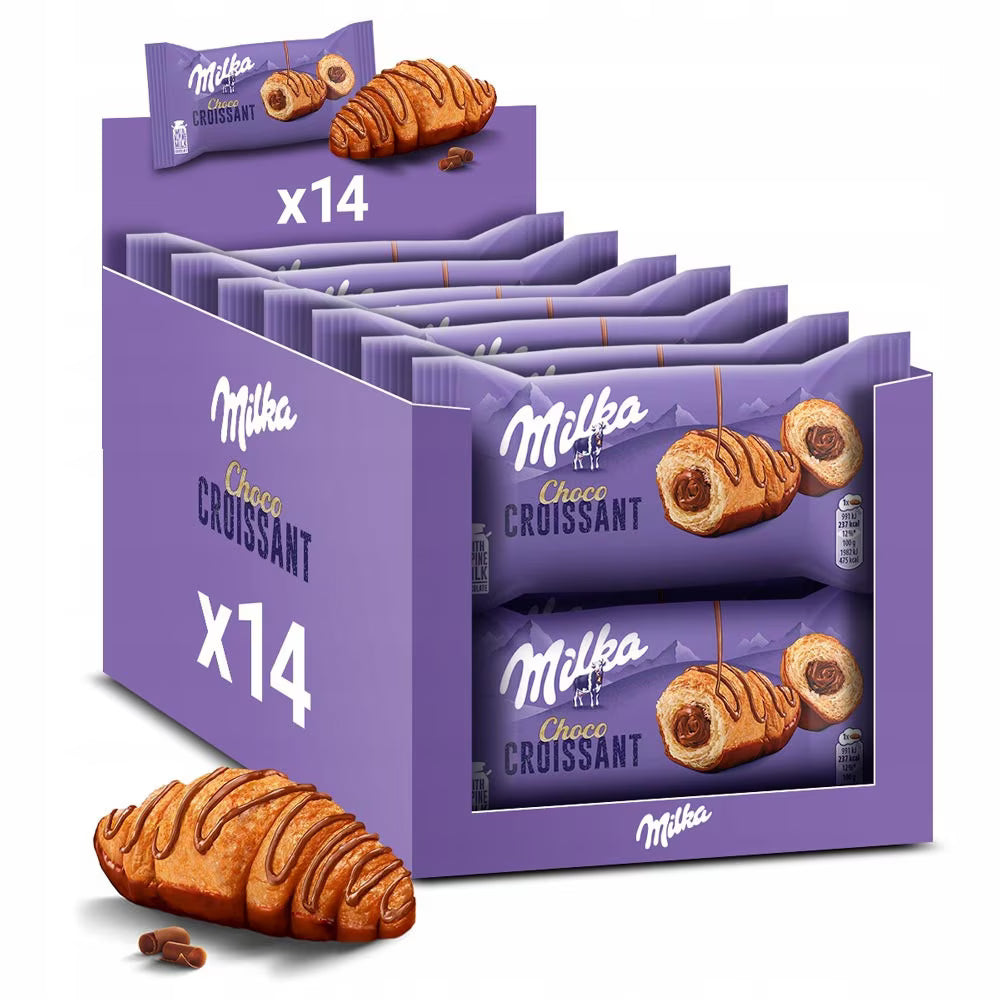 Croissant Milka – Pâtisserie moelleuse fourrée au chocolat Milka