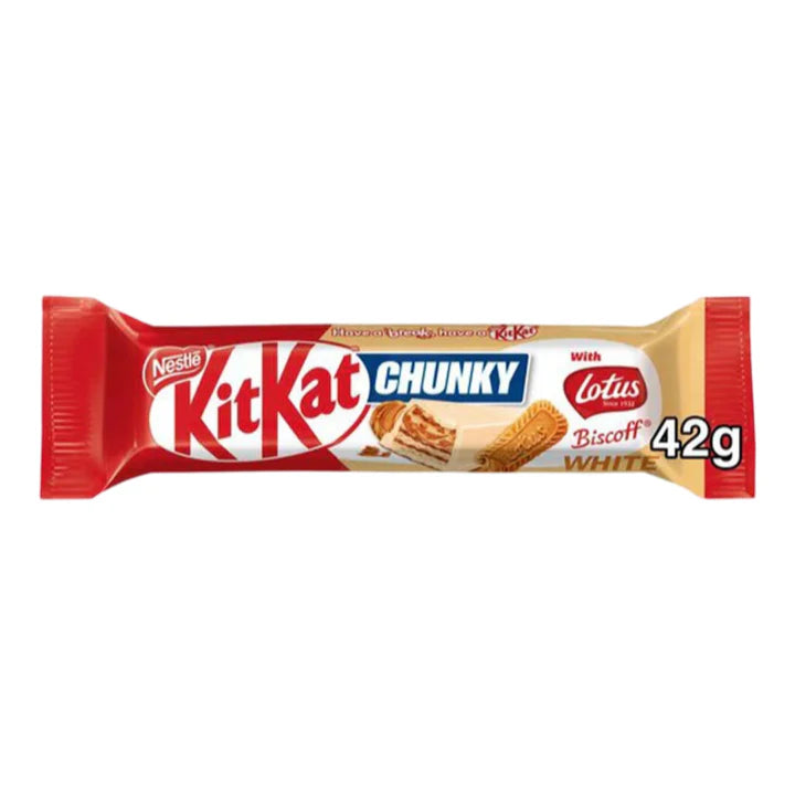 KitKat Chunky Biscoff Lotus | Chocolat Croustillant & Spéculoos