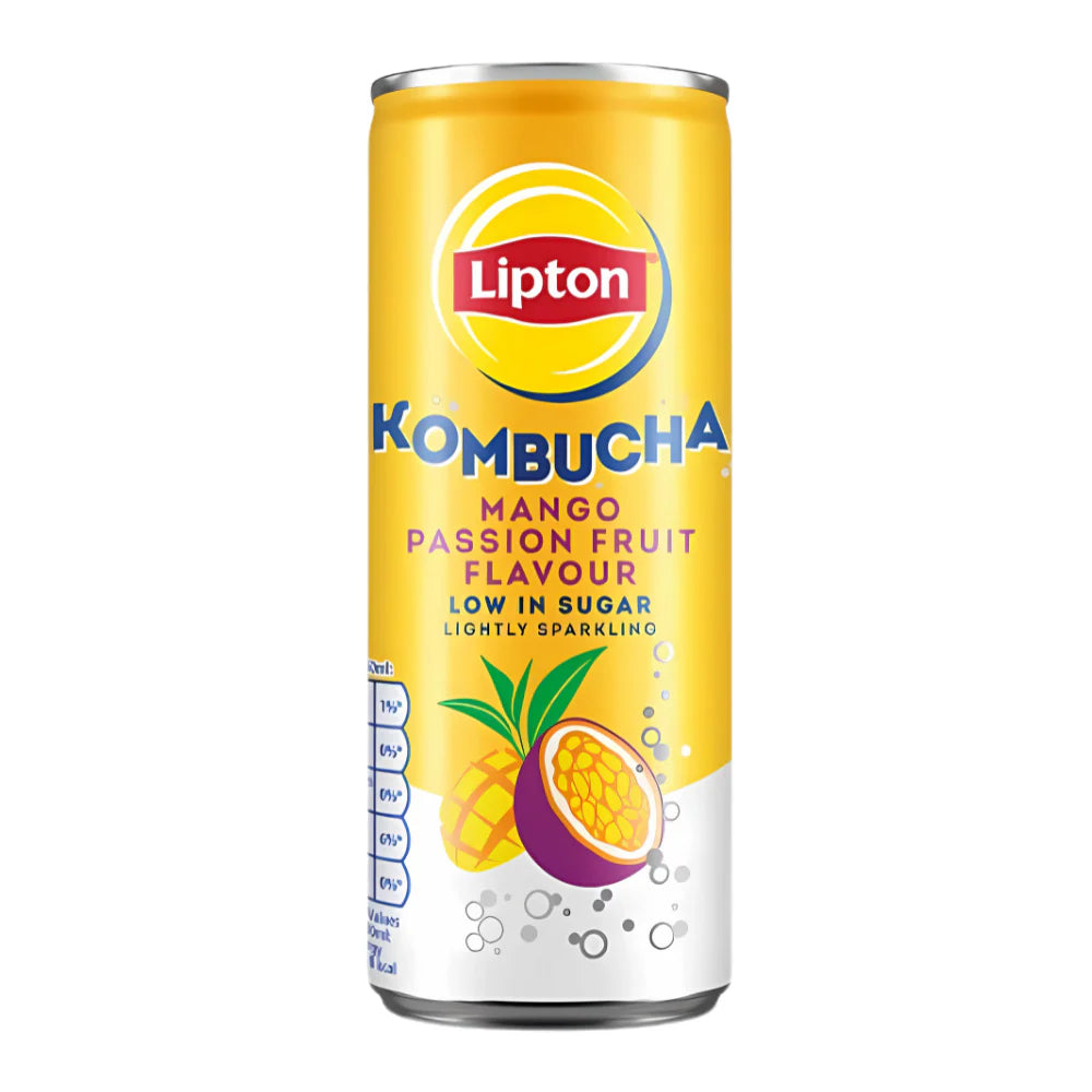 Lipton Kombucha Mango & Passion – Boisson pétillante au thé fermenté