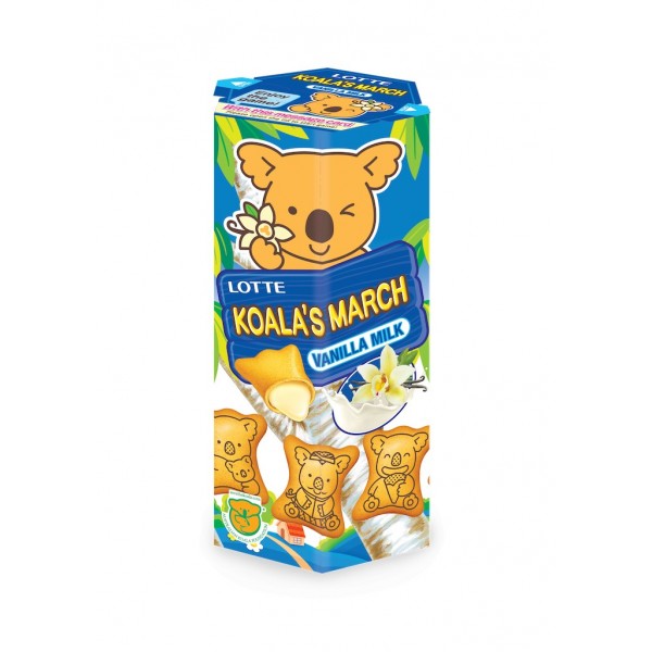 Koala No March Vanilla Milk – Biscuits Fourrés au Lait Vanillé en Forme de Koala !