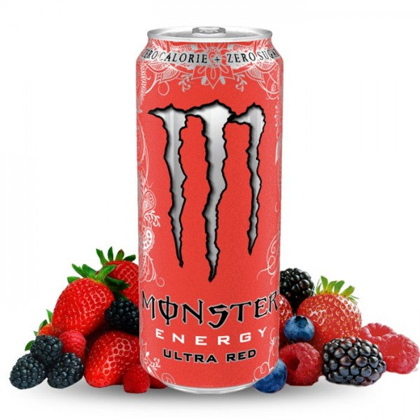 Monster Energy Ultra Red | Boisson Énergisante Fruits Rouges Sans Sucres
