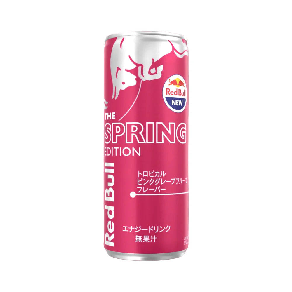 Red Bull Printemps Agrumes Rose Japon – L'Édition Énergisante aux Saveurs Fraîches et Florales !