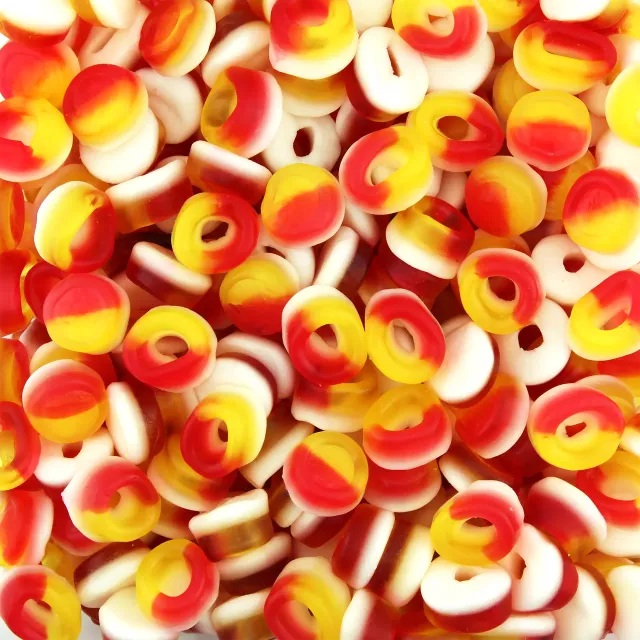 Bonbons Rondelles Pêches Lisses – Saveur Pêche Douce