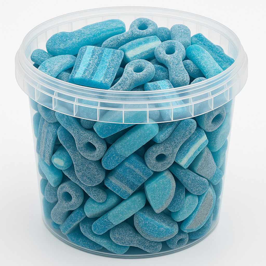 Seau de Bonbons Bleus 3,5 kg – Assortiment gourmand et acidulé