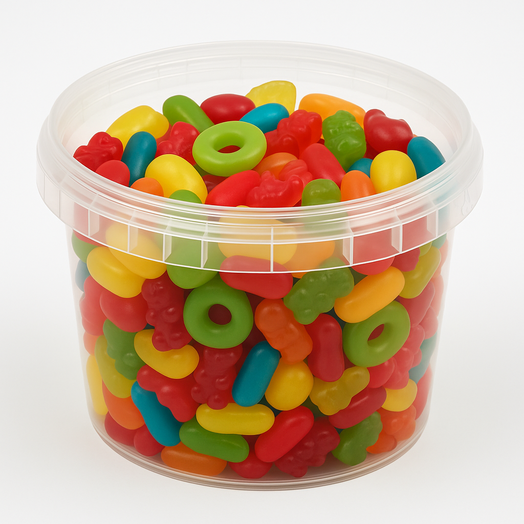 Seau de Bonbons Lisses 2,5 kg – Assortiment festif et généreux