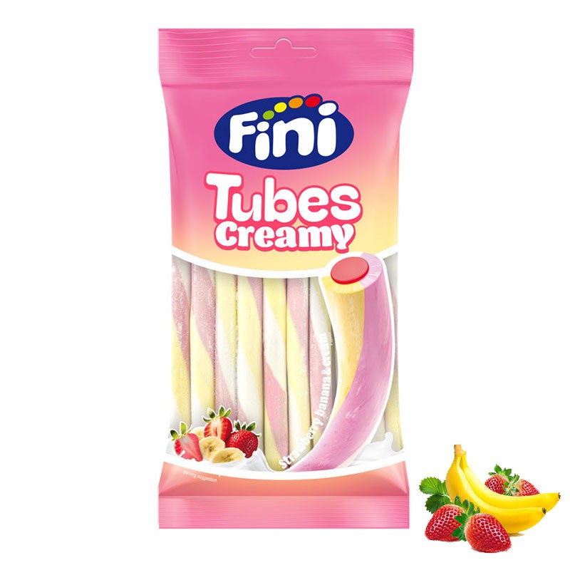 Stick Banane Fraise | Bonbons Gélifiés Fruités et Moelleux