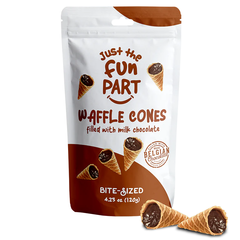 Waffle Cones au Chocolat au Lait – La Gaufrette cone Croustillante Ultra Gourmande