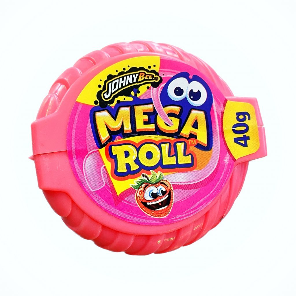 MEGA ROLL - Fraise 40 g - Bonbons-family